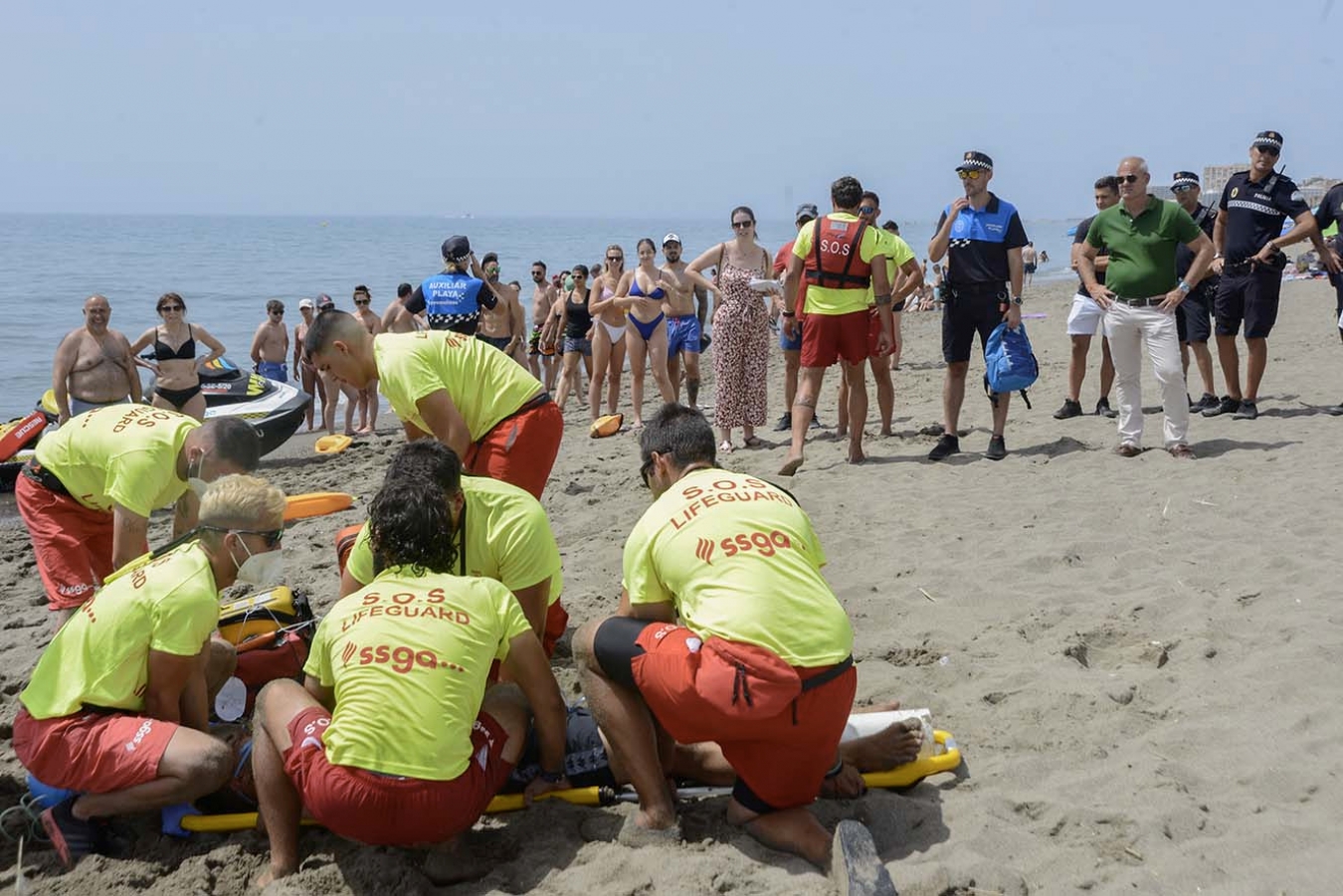 El dispositivo de salvamento de playas finaliza sin víctimas en Torremolinos