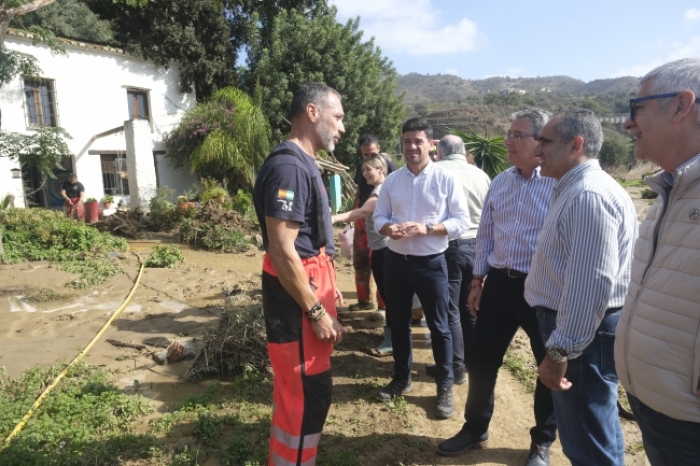 Diputación de Málaga anuncia ayudas directas a los ayuntamientos para hacer frente a los daños de la DANA en la provincia