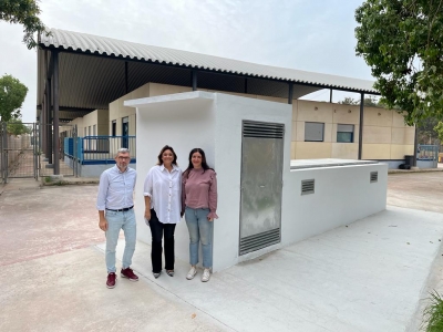 El Ayuntamiento reconstruye el muro del colegio Benyamina y el aljibe del colegio San Miguel tras años de demanda de estas actuaciones