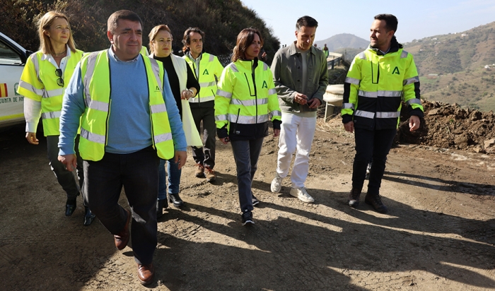 El Gobierno andaluz repara las carreteras malagueñas afectadas por la última DANA